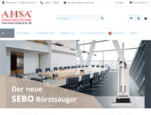 Tablet Screenshot of amsashop.de